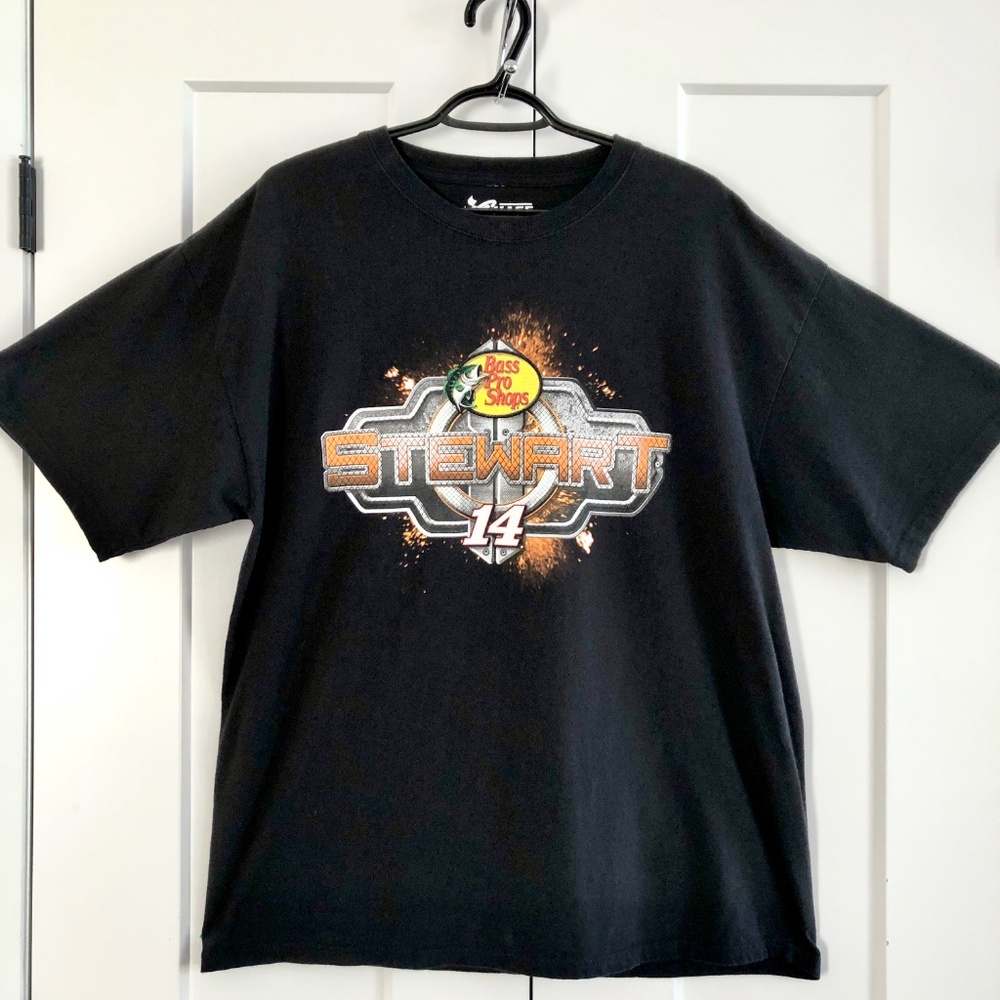 Nascar, Tony Stewart, 2014, Bass Pro Shops, Car Racing‎ T-Shirt, Mens, Size XL
